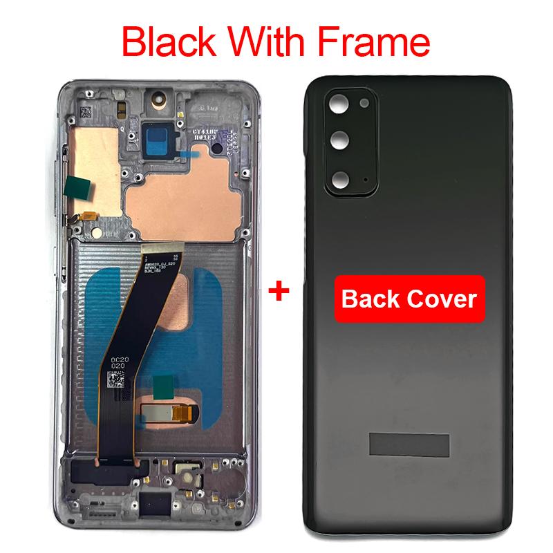 Панель для мобильного телефона S20 TFT Tela Pantalla Amoled OLED LCD Запасной дисплей S20 4G Рамка экрана для Samsung Galaxy SM-G980F