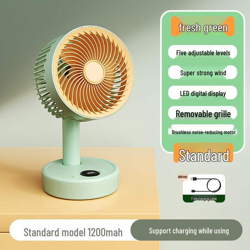 Portable USB Rechargeable Silent Desktop Fan for Dorms