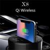 Qi Wireless Charger Car Cup Mount Holder W/ USB Charging Port For Samsung Iphone