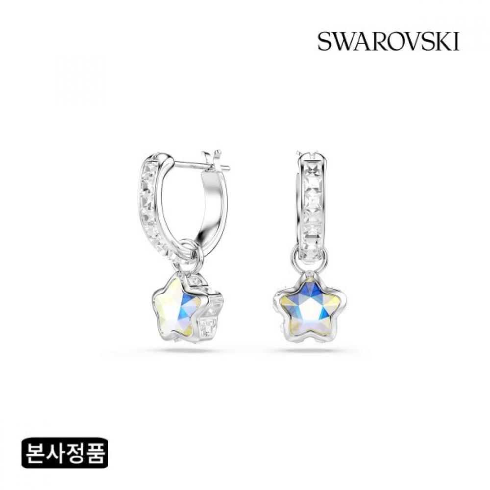 Swarovski Rhodium Drop Earrings 5754172