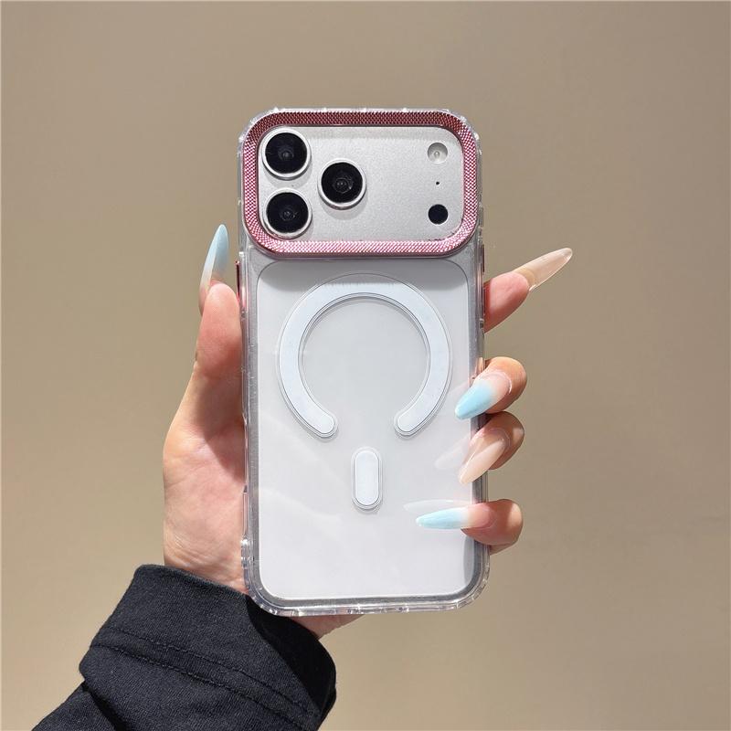 Прозрачный Магнитный Чехол с Беспроводной Зарядкой Для Magsafe Для Apple iPhone 17 16 15 14 13 Pro Max Ударопрочный Жесткий Акриловый PC Чехол
