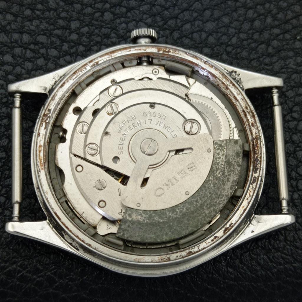 ЯПОНИЯ ВИНТАЖ SEIKO 5 АВТОМАТИЧЕСКИЕ 6309A МУЖСКИЕ ЧАСЫ С ЧЕРНЫМ ЦВЕТОМ ЦИФЕРБЛАТА a701643-5