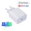 For Apple Charger 18W PD 3.0 Charger QC 4.0 3.0 USB Type C Quick Charge 4.0 For iPhone 11 12 Xs X 8 Ipad Fast Charging Power Type-C