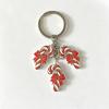 2D Flat Christmas Keychain Mini Xmas Ornament Pendant Cute Keyring Charm  Christmas Gift