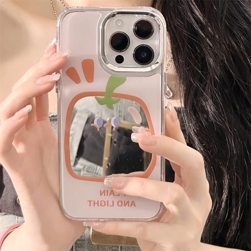 Zhitai iPhone16 Pro Niche Case: Compatible with iPhone 15, 14th Gen, and 12 Pro Max, Three-in-One Mirror Design.