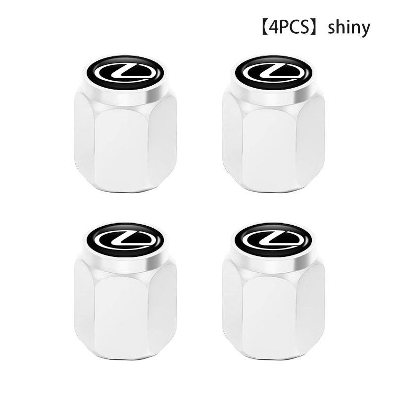 4PCS Car Wheel Tire Valve Stem Covers Cap Decoration Accessories For Lexus UX250h RX450h RX300 GX470 CT200h RX400h NX300h RX350 wzdf76