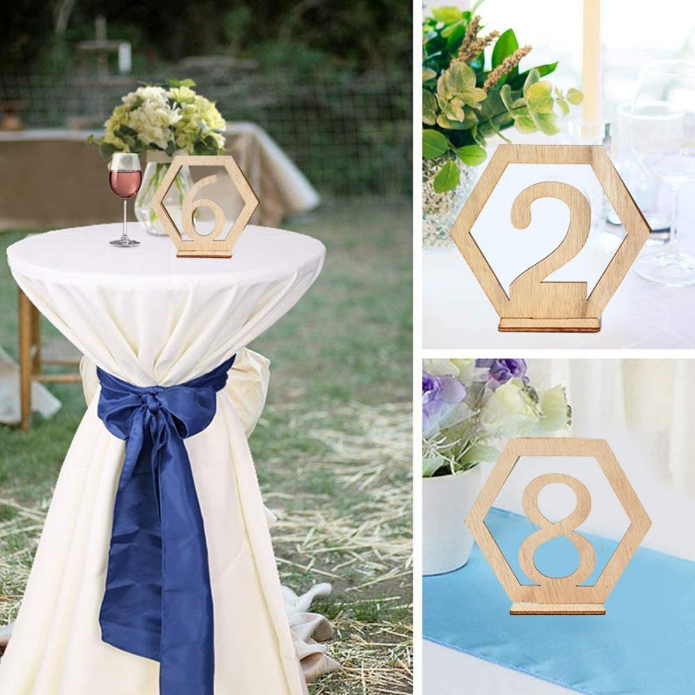 Engagement Birthday Wooden Seat Number Table Number Plate Digital Seat Signs Table Number Signs