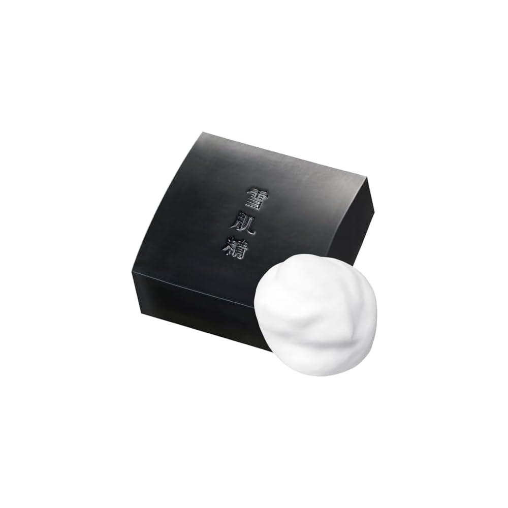 Sekkisei Facial Cleansing Essence Soap (120g) - Facial soap for pores, Japanese herbal beauty soap,