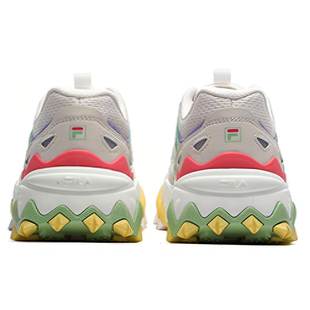 FILA Fellow European Edition 2 Synthetic Leather Low top Casual Shoes Women's White Green Purple F12W211131FJJ