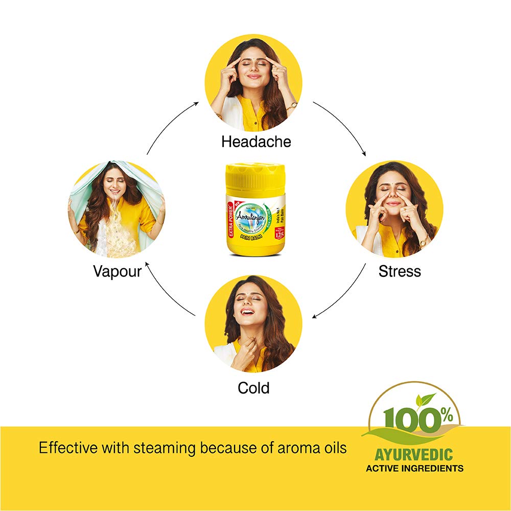 Amrutanjan Обезболивающий бальзам Extra Power 50 мл