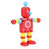 Personality Cute Wooden Robot Toys Learning & Educational Toys for Kids Children (Red)