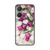 Чехол для Vivo Y27 Y27s Модные Цветы Черный Мягкий Силиконовый Ударопрочный TPU Чехол для Телефона Funda для Vivo Y27 Y 27 Бампер V2249