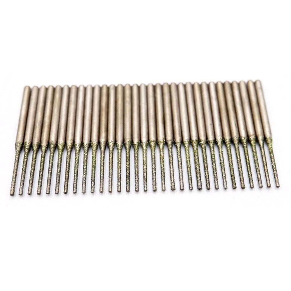 10Pcs 0.8-2.5mm Diamond Coated Drill Bits Grinding Burr Bits Glass Jade Amber Jewelry Diamond