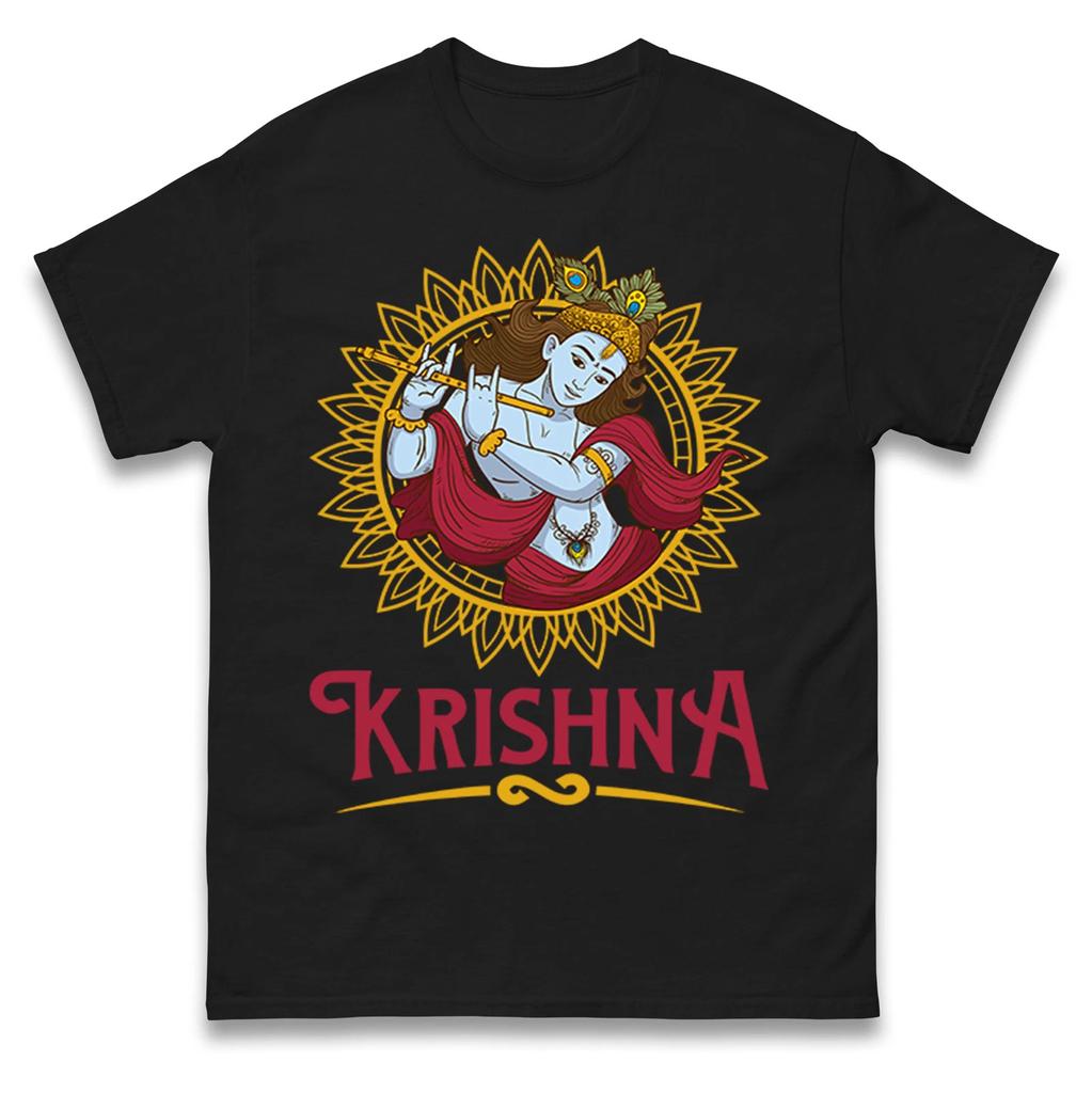 Lord Krishna T-Shirt, Hindu Mythology Tee, Hindu festival Top, Krishnasthami Tee