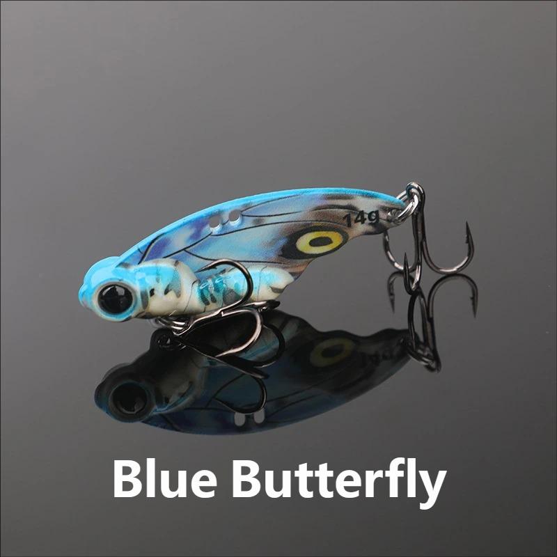 Butterfly Vibration Zinc Alloy Hard Bait 8g 14g Sinking Snakehead Bass Fishing