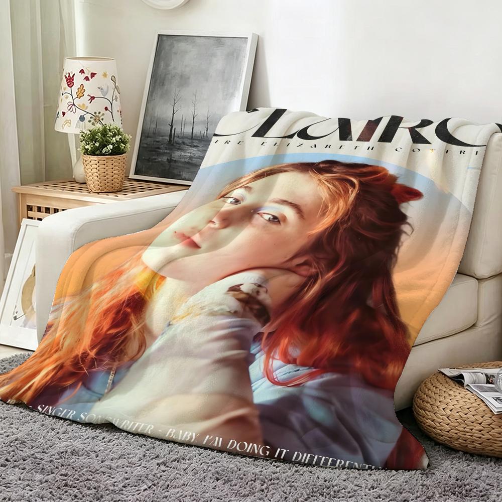 Singer C Clairo Throw Flannel Throw Blanket Suitable for Sofa Living Room Bedroom