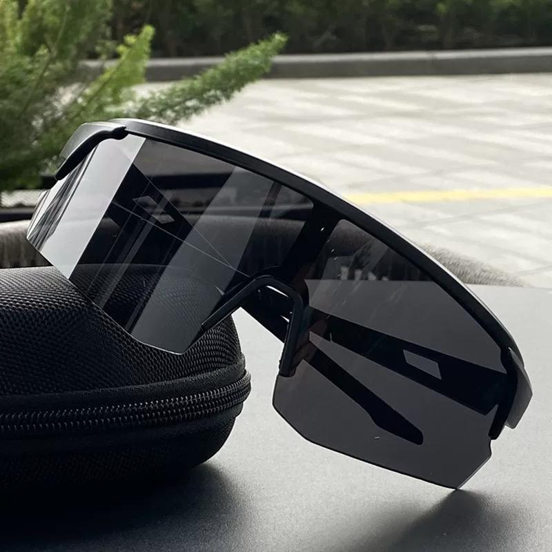 Outdoor Professional Cycling Glasses for Men and Women, Large Frame, Slimming, Colorful, High-Definition Mountaineering Glasses, Windproof and