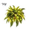 Maintenance Free Fake Greenery Lighted Artificial Fern Plant, Pre-Lit Faux with Warm LED Decor for Living Room String Lights, Indoor Outdoor
