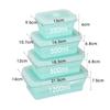 Silicone Food Storage Containers with Lids Collapsible Silicone Lunch Box Bento Boxes Meal Prep Container for Kitchen BPA Free