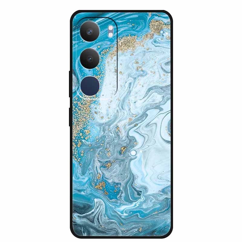 Чехол для Vivo Y29 V2420 Мягкий Силиконовый ТПУ Чехол для Телефона Пылезащитный Capa Для Vivo Y29 Y 29 5G Защитная Крышка Милый Кот Черный Coque