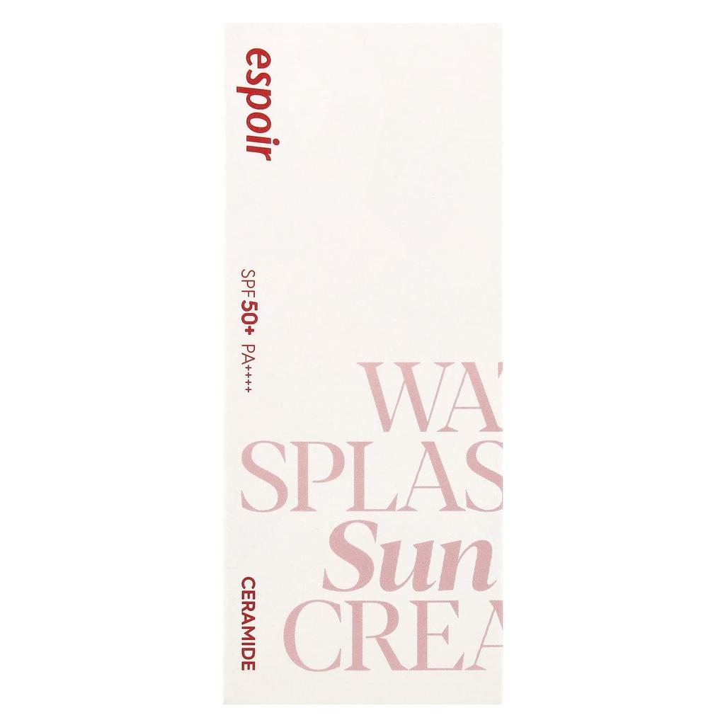 Espoir Солнцезащитный крем Water Splash с керамидами, SPF 50+ PA++++, 60 мл
