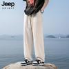 Мужские легкие повседневные брюки JEEP SPIRIT из смесовой льняной ткани, охлаждающие, прямого кроя