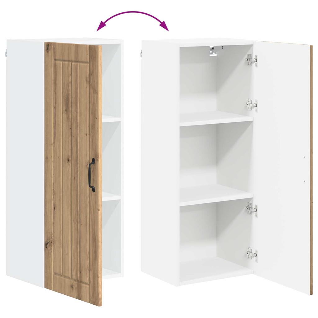 Wall Cabinet LUCCA Artisan Oak 40 x 31 x 100 cm Particleboard