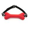 Cute Solid Leather Harness Mouth Silicone Dog Bone Ball Gag  Mouth Plug Couples Flirting Sex Products For Women