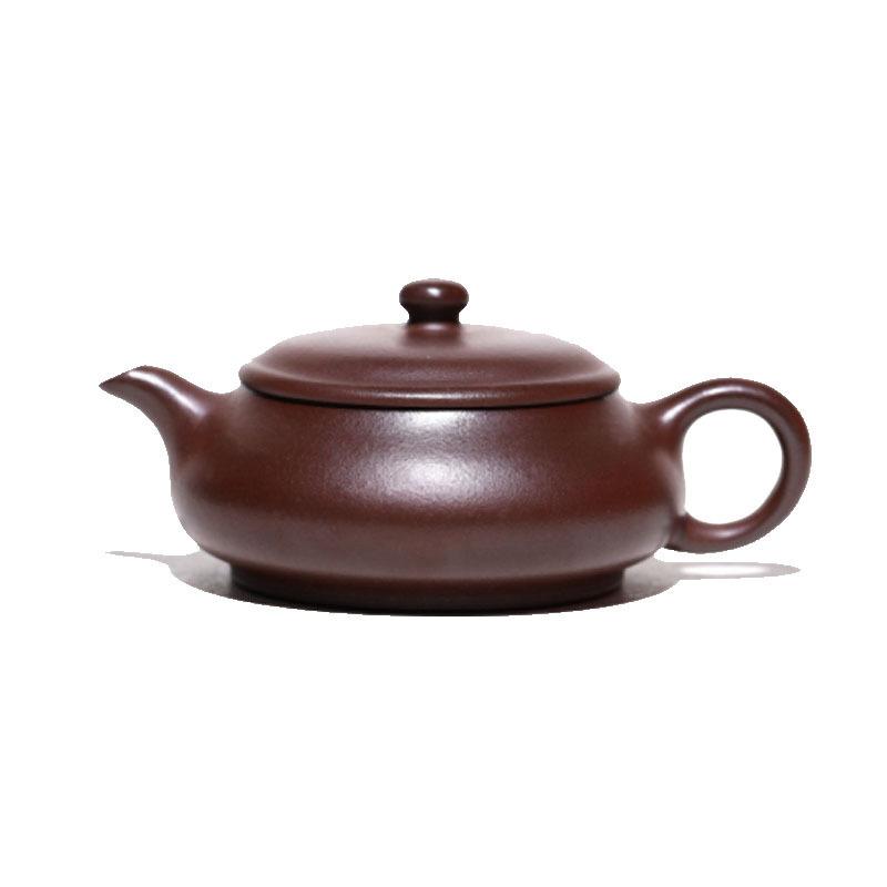 180 мл высококачественный чайник из фиолетовой глины Исин, ручная работа, открытая духовка, необработанный камень, красная глина, чайник, чайный сервиз Zisha для чая в подарок