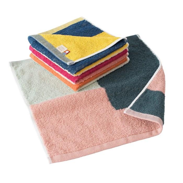 Bloom Imabari Towel Certified Hand Towels 4-Piece Set Cocktail Towels, Highly Absorbent, Quick-Drying, 100% Cotton, Made in Japan (Assorted
