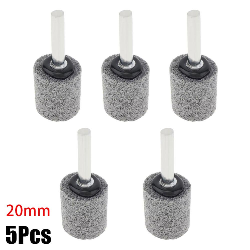 5Pcs 6mm 1/4" Shank Polishing Wheel 20/25/30/40/50mm Sharpening Head Durable Grinding Head