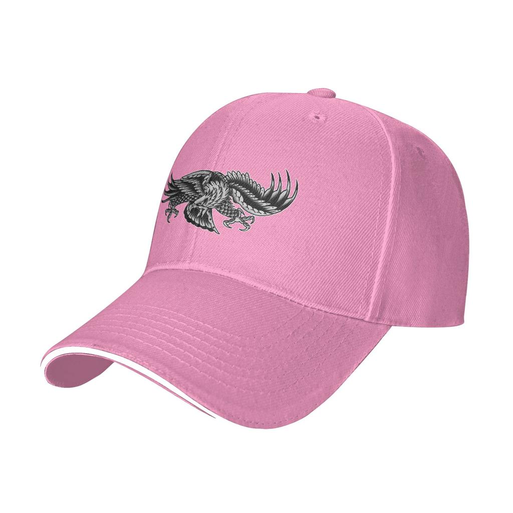 Fashion Traditional Bald Eagle Tattoo Curved Brim Baseball Cap AntiAging Womens Caps