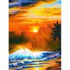 Diamond Painting Kit Landscape Sunset Diamond Embroidery Cross Stitch Seaside Pictures Of Rhinestones Mosaic Decortion