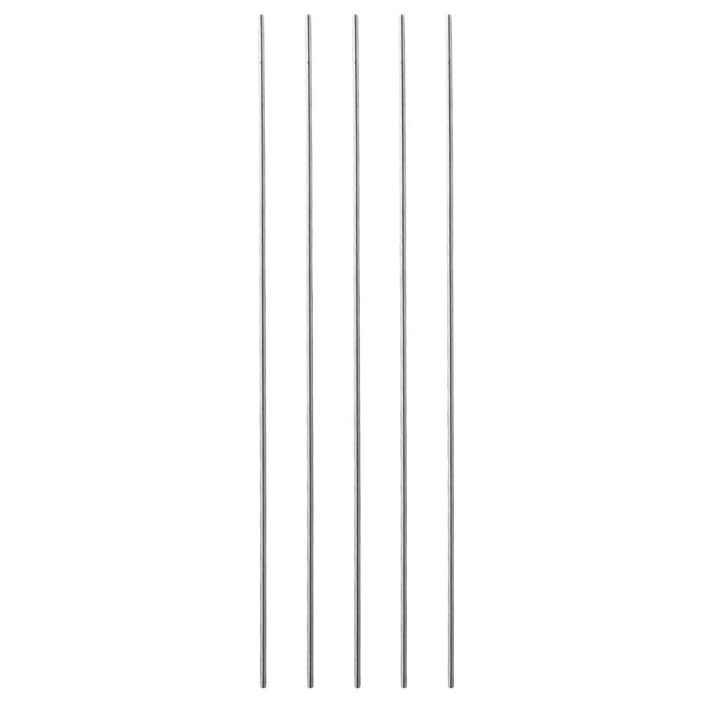5Pcs 2mm Round Steel Rod Silver Cylindrical Pin Portable DIY Craft Tool Shaft Gear Drill Lathes