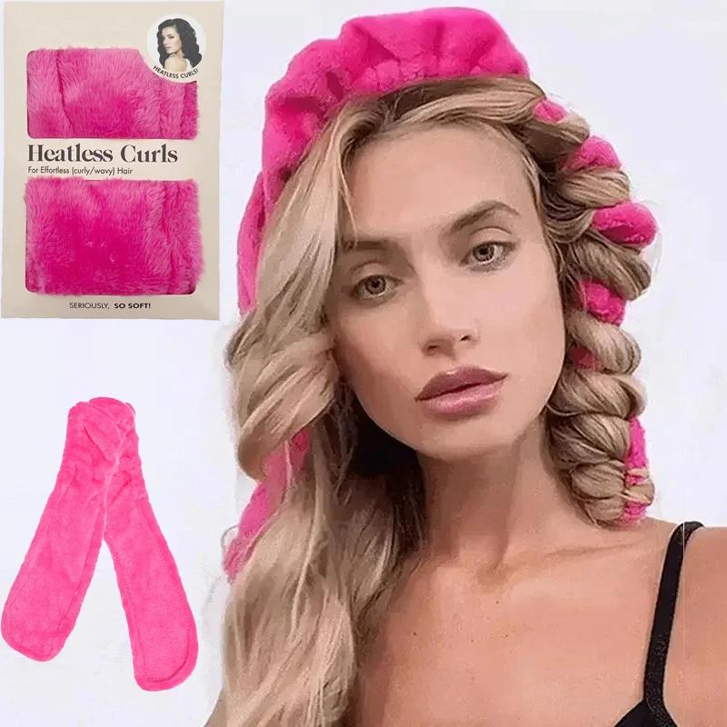Безнагревательные кудри Спящие парикмахерские инструменты Бигуди для волос Женская повязка на голову Плойки для волос Бигуди Ремешок для завивки Изделия для завивки волос