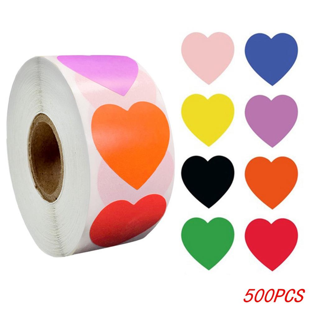 50-500Pcs Black Paper Stickers Round Blank Handmade Sticker Adhesive DIY Labels Gift Package Envelope Sealing Sticker Stationery