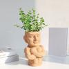 Flower Planter Muscle Man Artistic Modeling Sculpture Dual Use Flower Vase Desktop