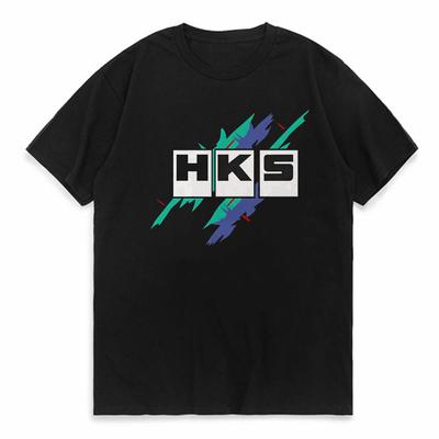 Ограниченный выпуск футболки с принтом HKS Power and Sportser Performance Turbo, модная повседневная летняя футболка с круглым вырезом, дышащая, с коротким рукавом