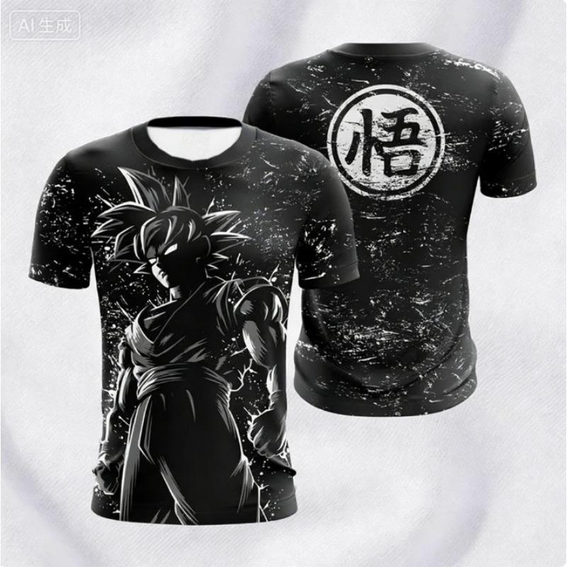 2026 Новая Мужская Футбольная Майка Dragon Ball Goku Vegeta Летняя Повседневная Женская Футболка Мультяшная Япония Аниме