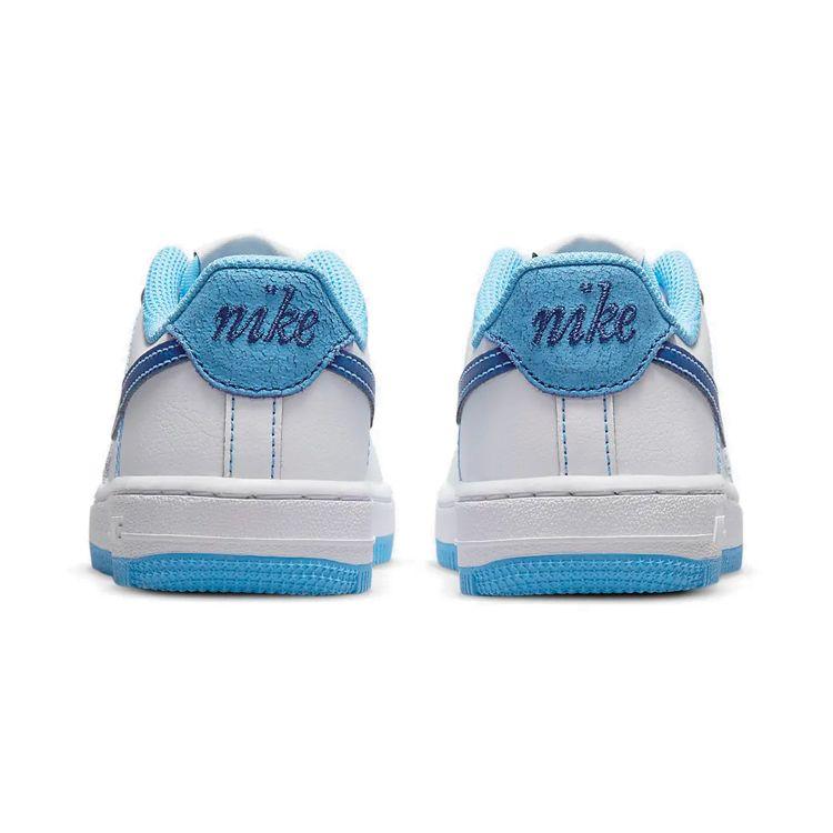 Nike Force 1 S50 PS White University Blue Детские кроссовки Sail Deep-Royal-Blue DB1754-100