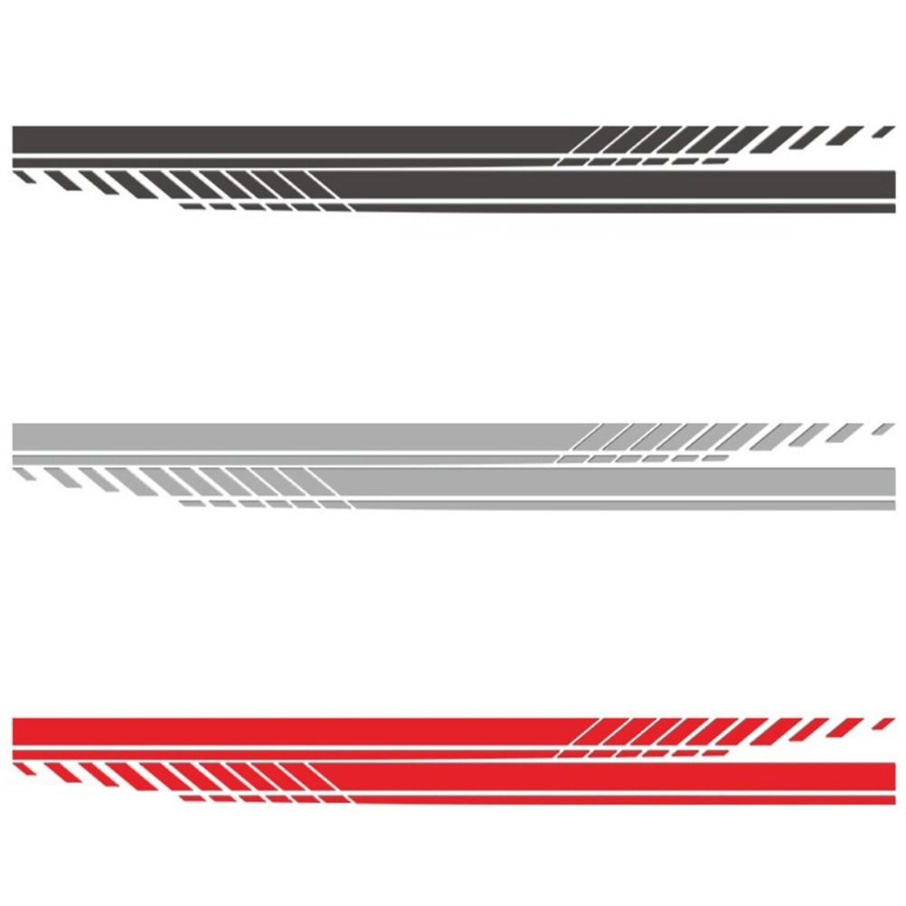 2Pcs Multi-color Car Side Stickers Universal Car Side Door Stripe Car Body Side Decal Off-Road