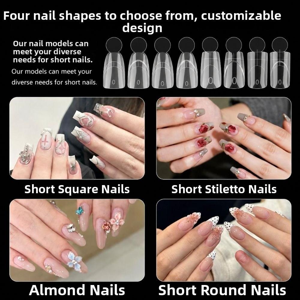 Quick Extension French Nail Dual Forms 14 Sizes Acrylic Nail Art Mold Nail Art