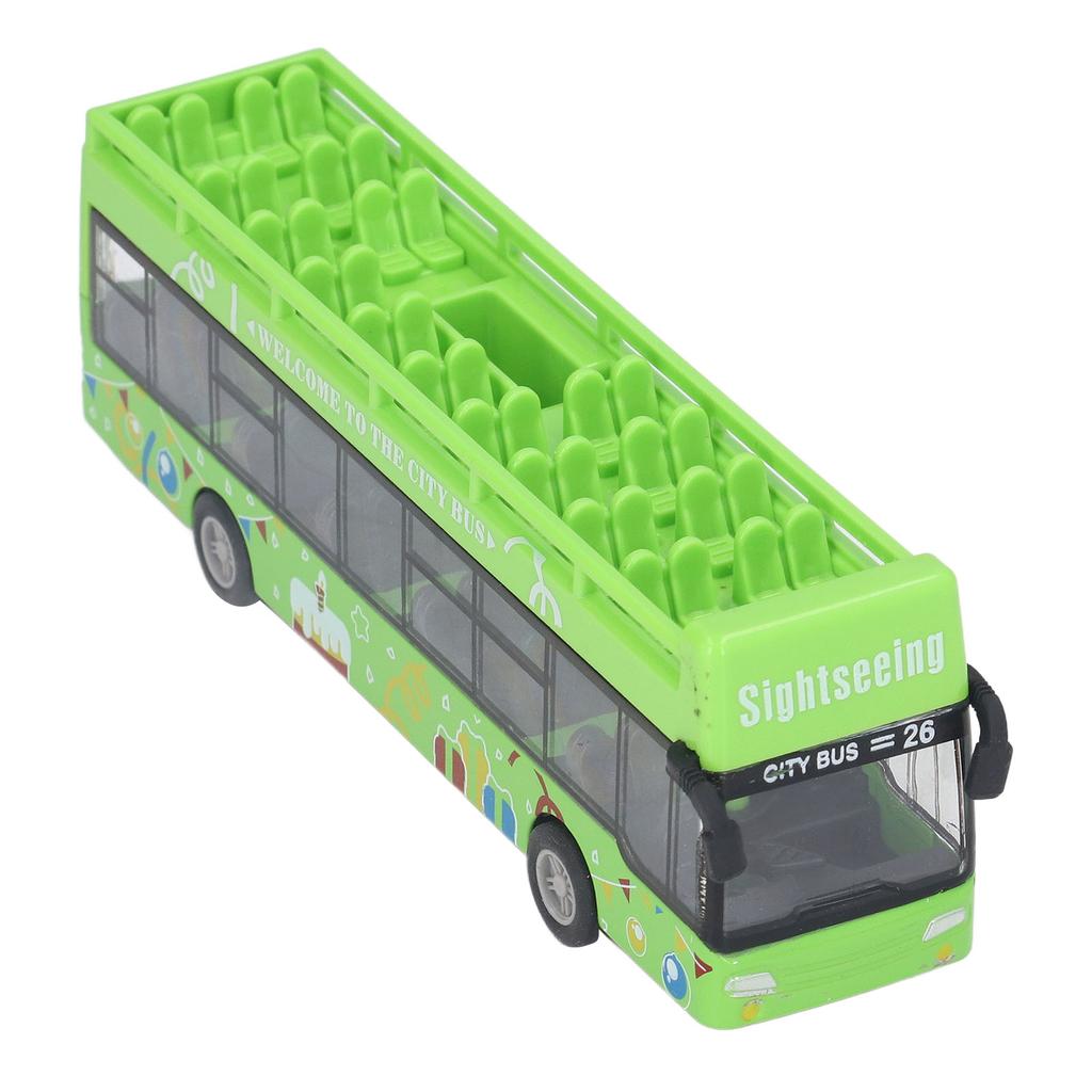 Children Alloy Convertible Bus Model High Simulation Exquisite Appearance Metal Pull Back Bus Toy
