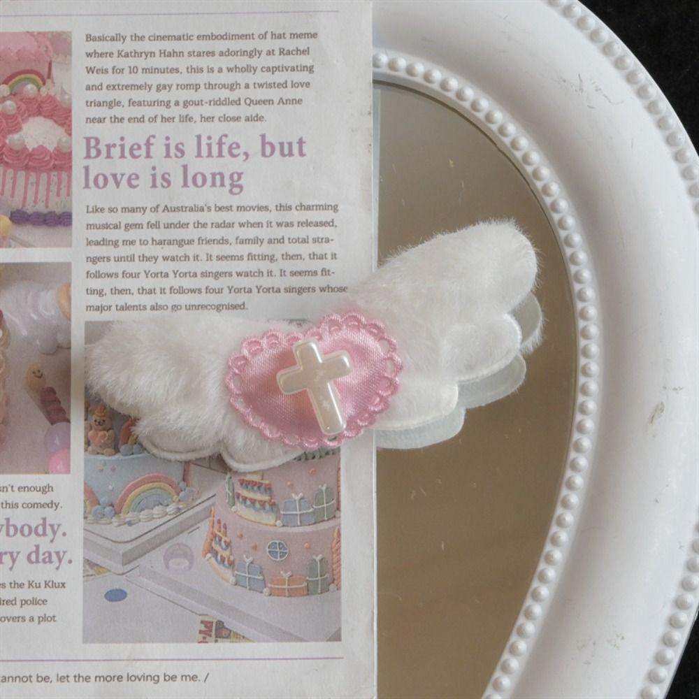 Cross Wing Sweet Cool Hair Clip Aesthetic Harajuku Bangs Duckbill Hair Accessories