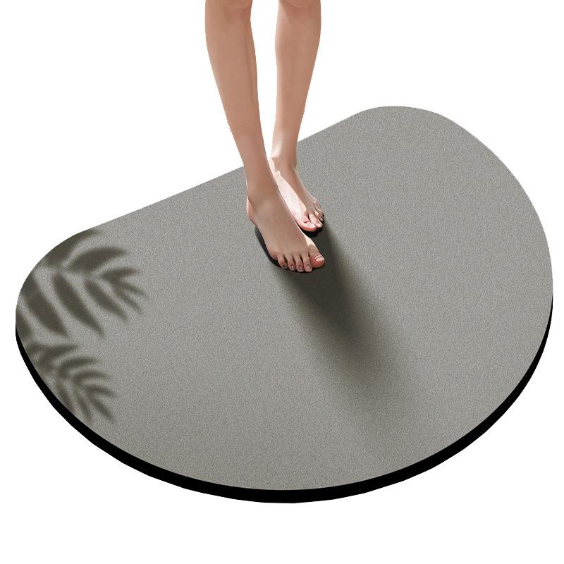 Diatom mud floor mat Solid color bathroom floor mat Foot mat