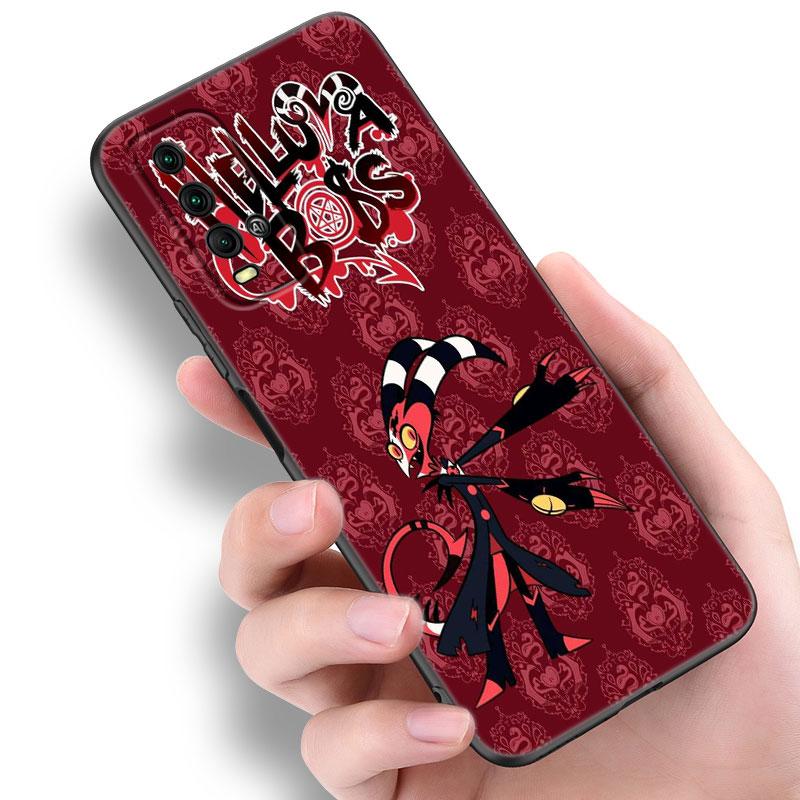 Аниме Helluva Boss черный силиконовый чехол для телефона Xiaomi Redmi 7A 8A 9A 10A 11A 9C 10C 12C 13C 11 Prime A1 A2 + 12 4G Note 9T 12R