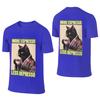 More Espresso Less Depresso Meme  Funny Coffee Cat Vintage Poster Fitness Reversible Tshirtniche Design Faderesistant Tee