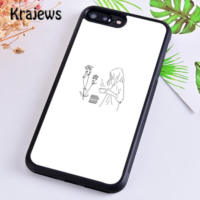Krajews Минималистичная Линия Эстетика Искусство Чехол для Телефона для iPhone 17 Air 16 15 14 plus 11 12 13 pro max coque Fundas