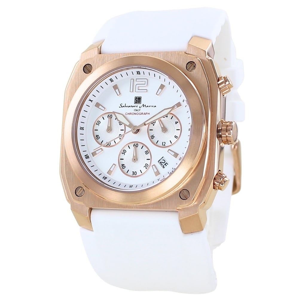 Watch Hand Chronograph Wide Rubber Strap Watch Watch [Salvatore Mara] Men's Men's [] (no.3)