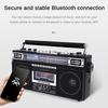 Портативный трехдиапазонный старый кассетный радиоприемник Bluetooth USB флэш-накопитель SD карта многофункциональный рекордер 340*165*93 мм